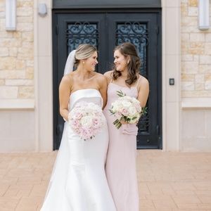 Show Me Your Mumu Bridesmaid Dress Dusty Blush Crisp Lauren Tie Maxi Dress